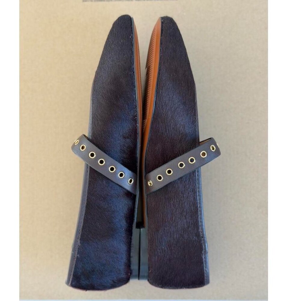 Madewell The Remy Mary Jane Flat in Chocolate Raisin, Size 8 - Picture 4 of 10
